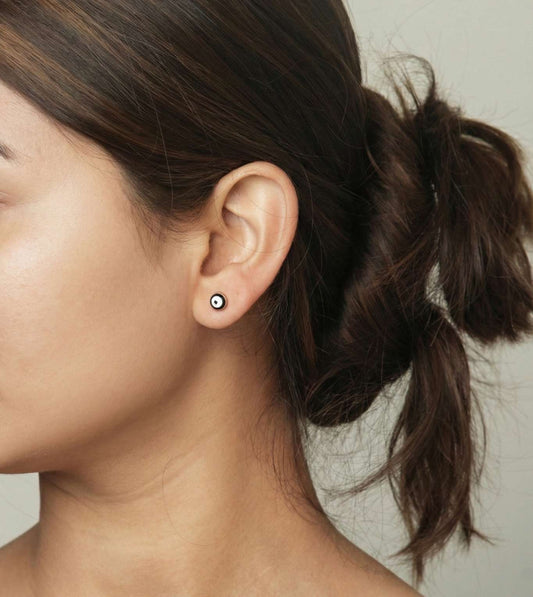 American Eye Diamond Tops - 24k Gold Plated Earring | The Jewellery Vault