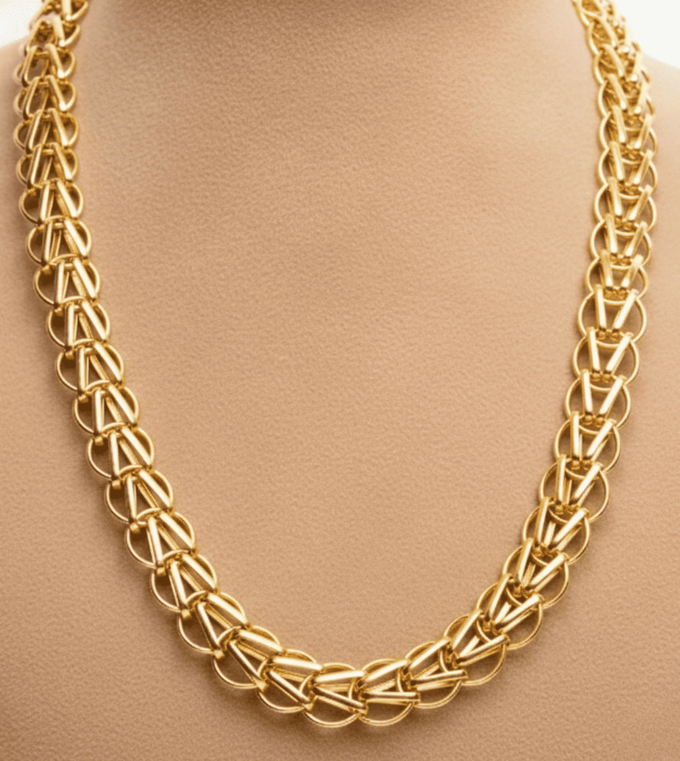 24Kt Gold Plated Mala Design Partywear Chain - 24k Gold Plated Designer Jewellery | The Jewellery Vault