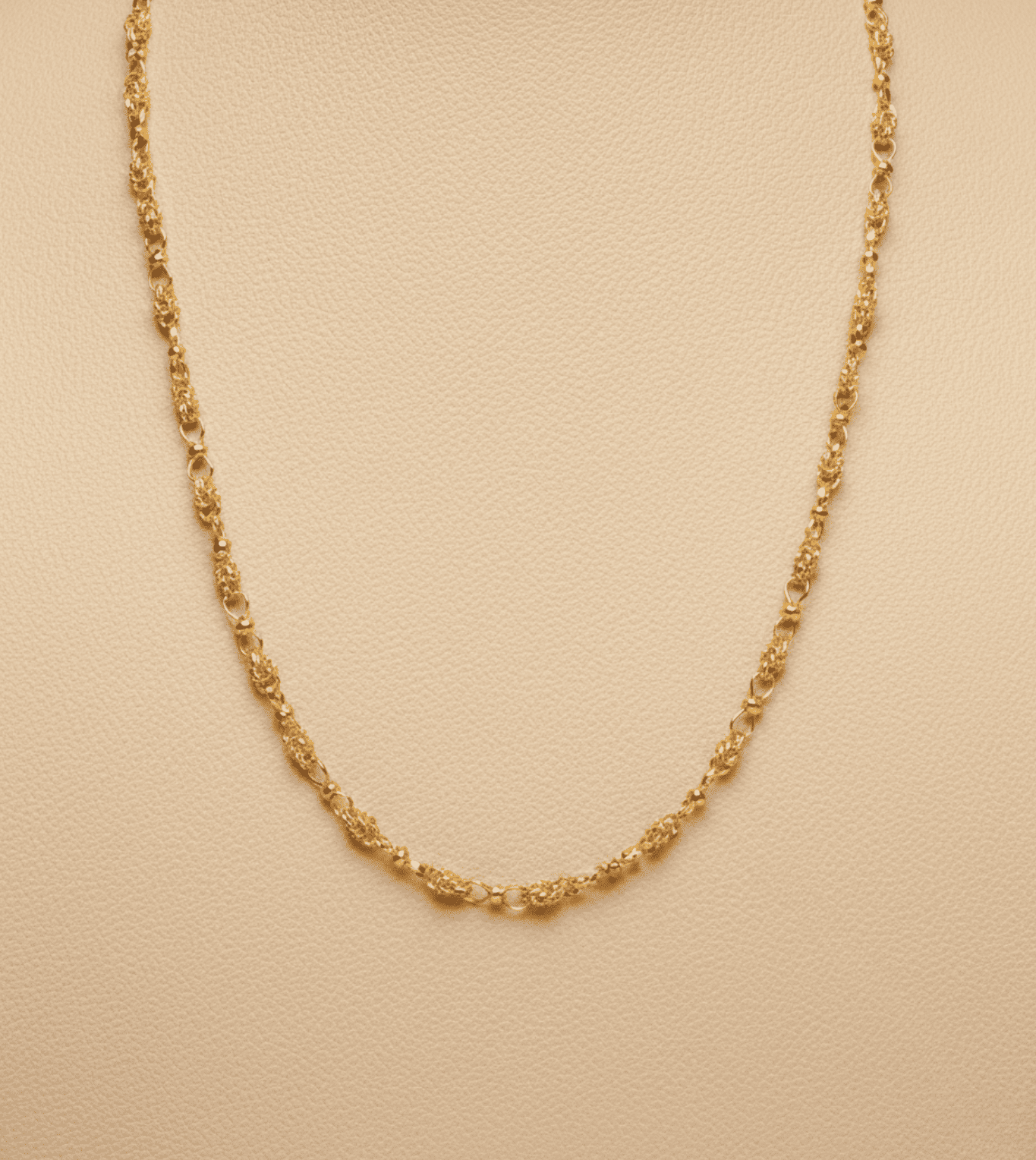 24Kt Gold Plated Traditional Design Chain - 24k Gold Plated Designer Jewellery | The Jewellery Vault