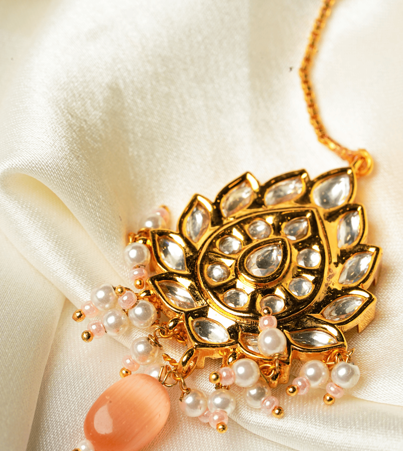 Maang Tika Unique Pearl Design