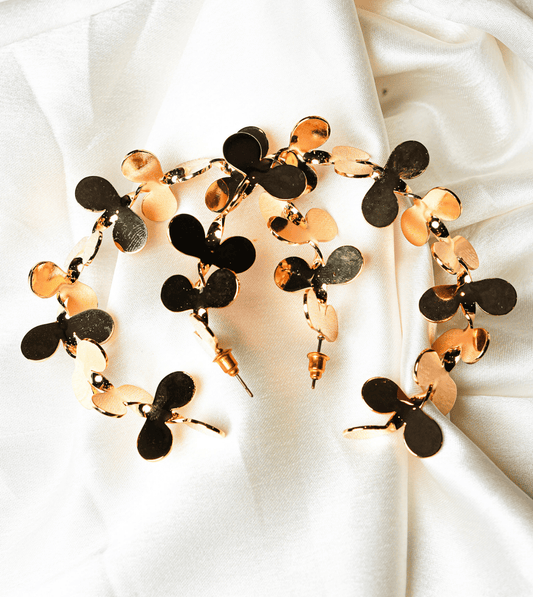 Celestial Sunburst Hoop Earrings