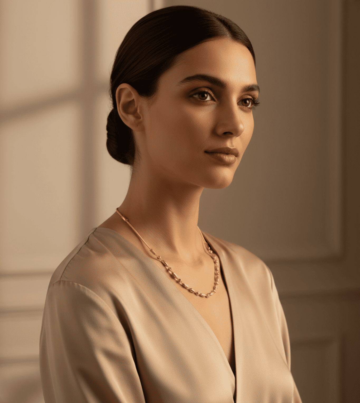 24kt Gold Plated Gold Zirconia Women Chain