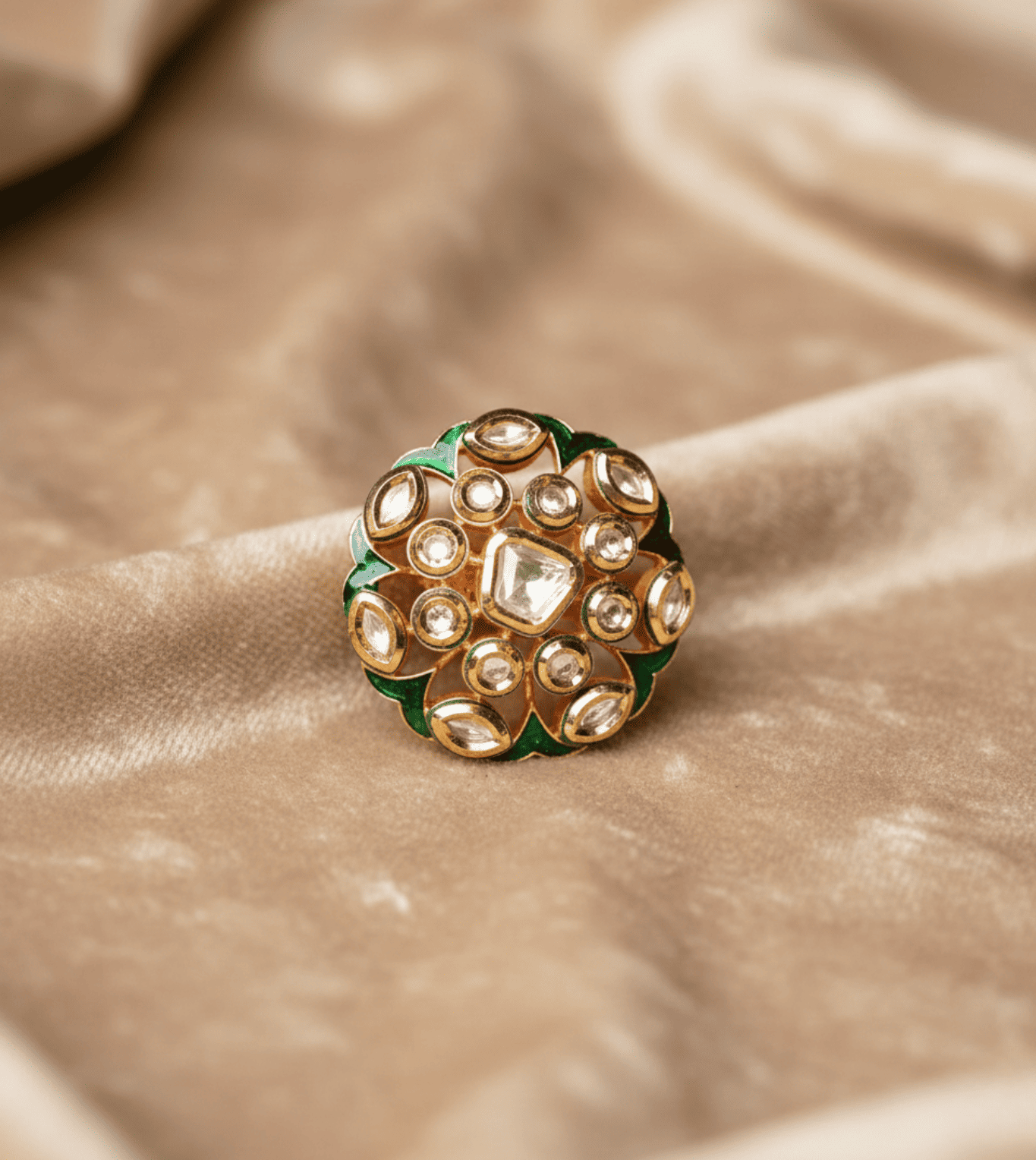 Roses & Regalia Kundan Ring