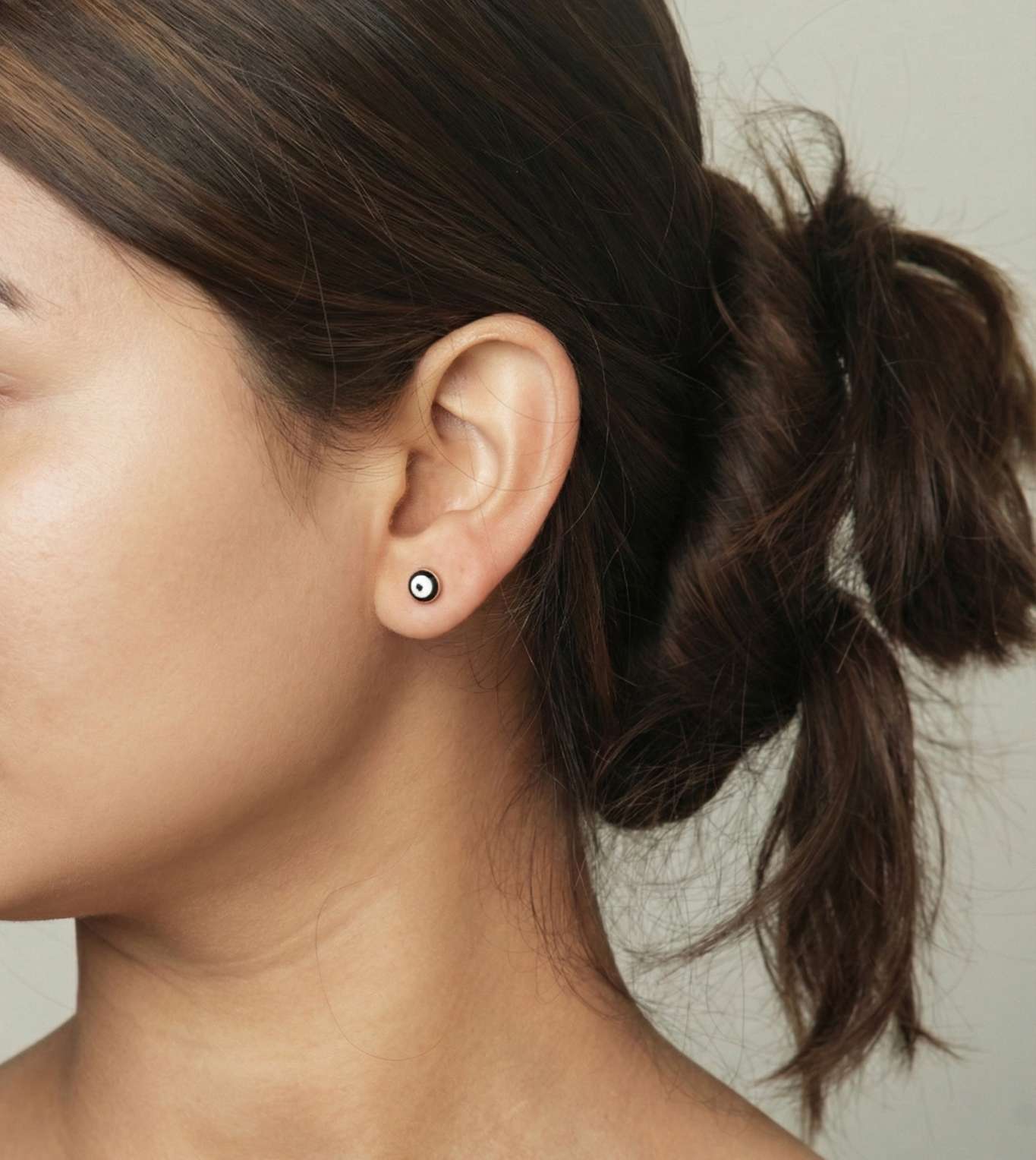 American Eye Diamond Tops - 24k Gold Plated Earring | The Jewellery Vault