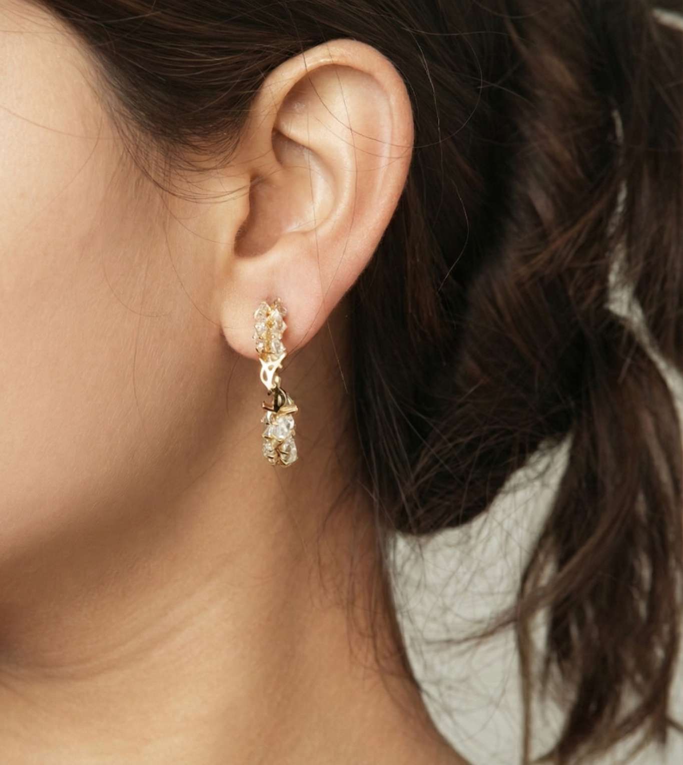 Long Kashmiri Earring With Gold Beads - 24k Gold Plated earring | The Jewellery Vault