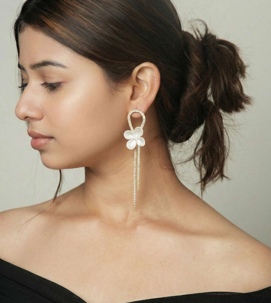Long Kashmiri Jhumkas With Gold Beads - 24k Gold Plated earring | The Jewellery Vault