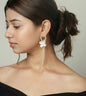 Long Kashmiri Jhumkas With Gold Beads - 24k Gold Plated earring | The Jewellery Vault