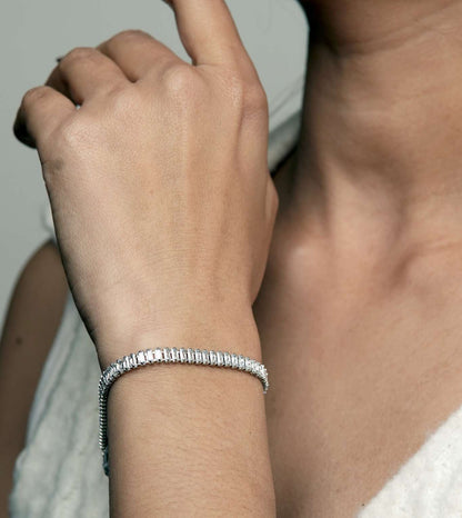Silver Snack Skin Design Bracelet - 24k Gold Plated Bracelet | The Jewellery Vault