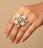 Beautiful Square Design Women Ring - 24k Gold Plated Women Ring | The Jewellery Vault