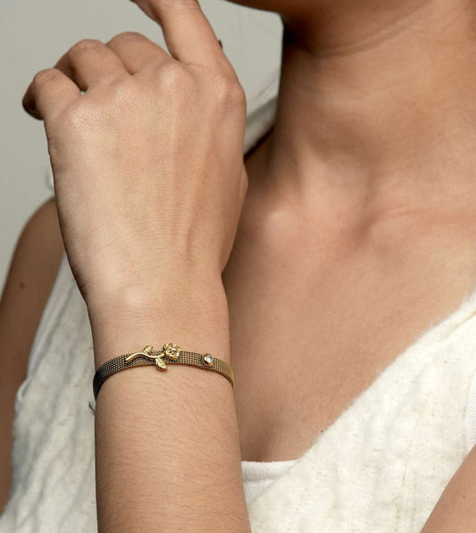 Rose Gold Bracelet for Women - 24k Gold Plated Bracelet | The Jewellery Vault