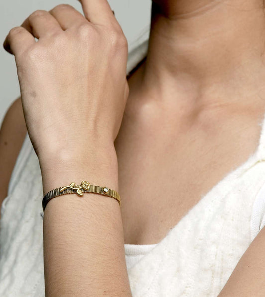 Rose Gold Bracelet for Women - 24k Gold Plated Bracelet | The Jewellery Vault