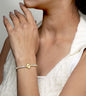 Beaded Beauty Layered Chain Bracelet - 24k Gold Plated Bracelet | The Jewellery Vault