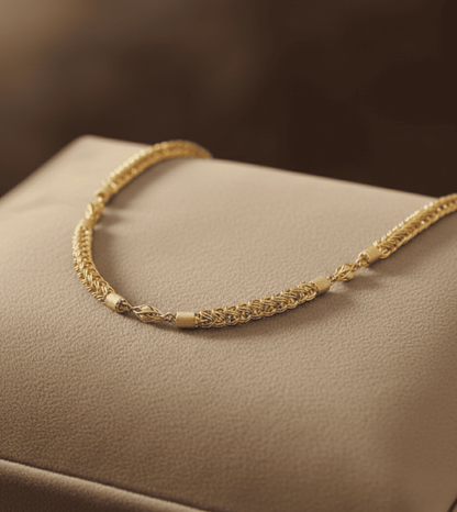 24K Gold plate chain with little pendent