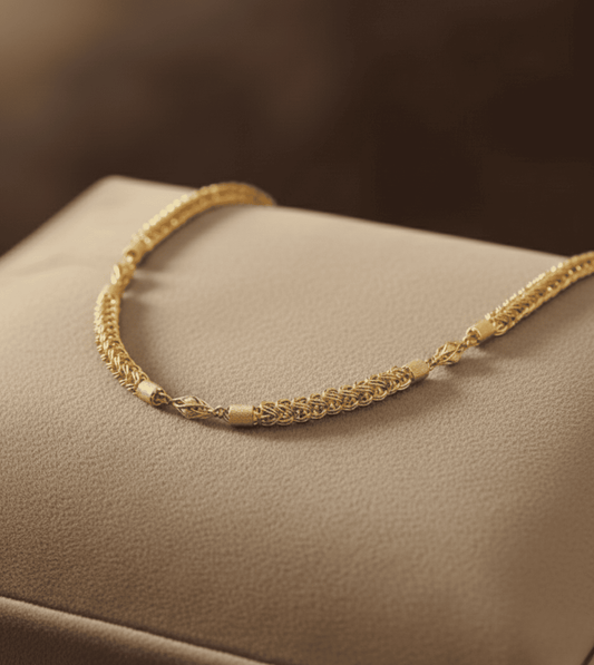 24K Gold plate chain with little pendent