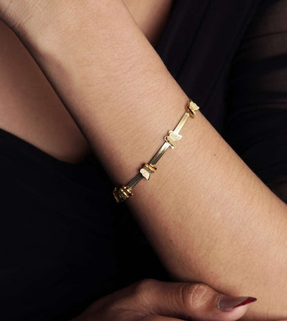 Evil Butterfly Bracelet - 24k Gold Plated Bracelet | The Jewellery Vault