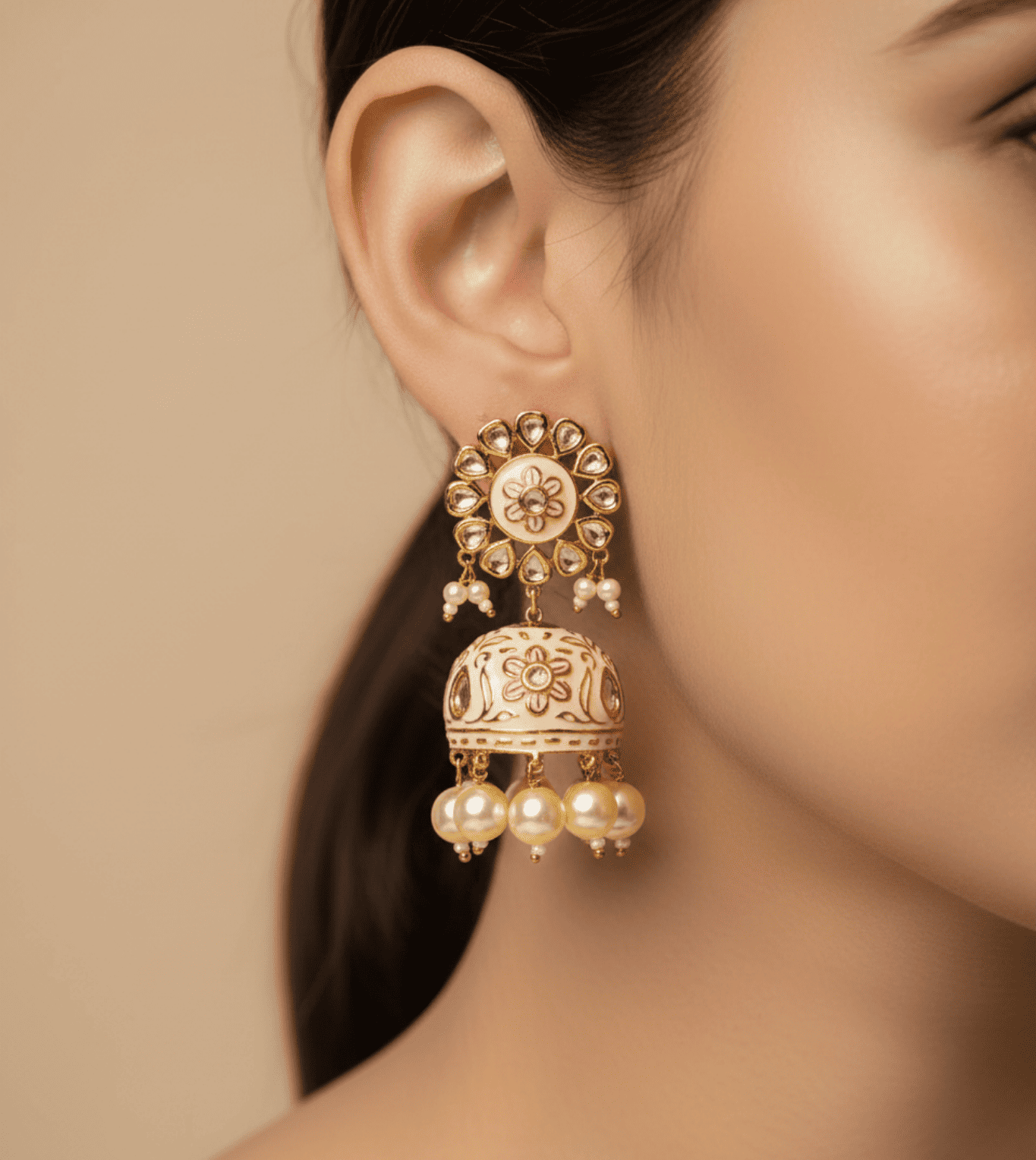 Artificial Jhumka - 24k Gold Plated Jhumka | The Jewellery Vault