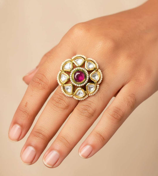 American Floral Women Ring