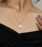 Classic Matte Curvy Pearl Locket - 24k Gold Plated Charms & Pendants | The Jewellery Vault
