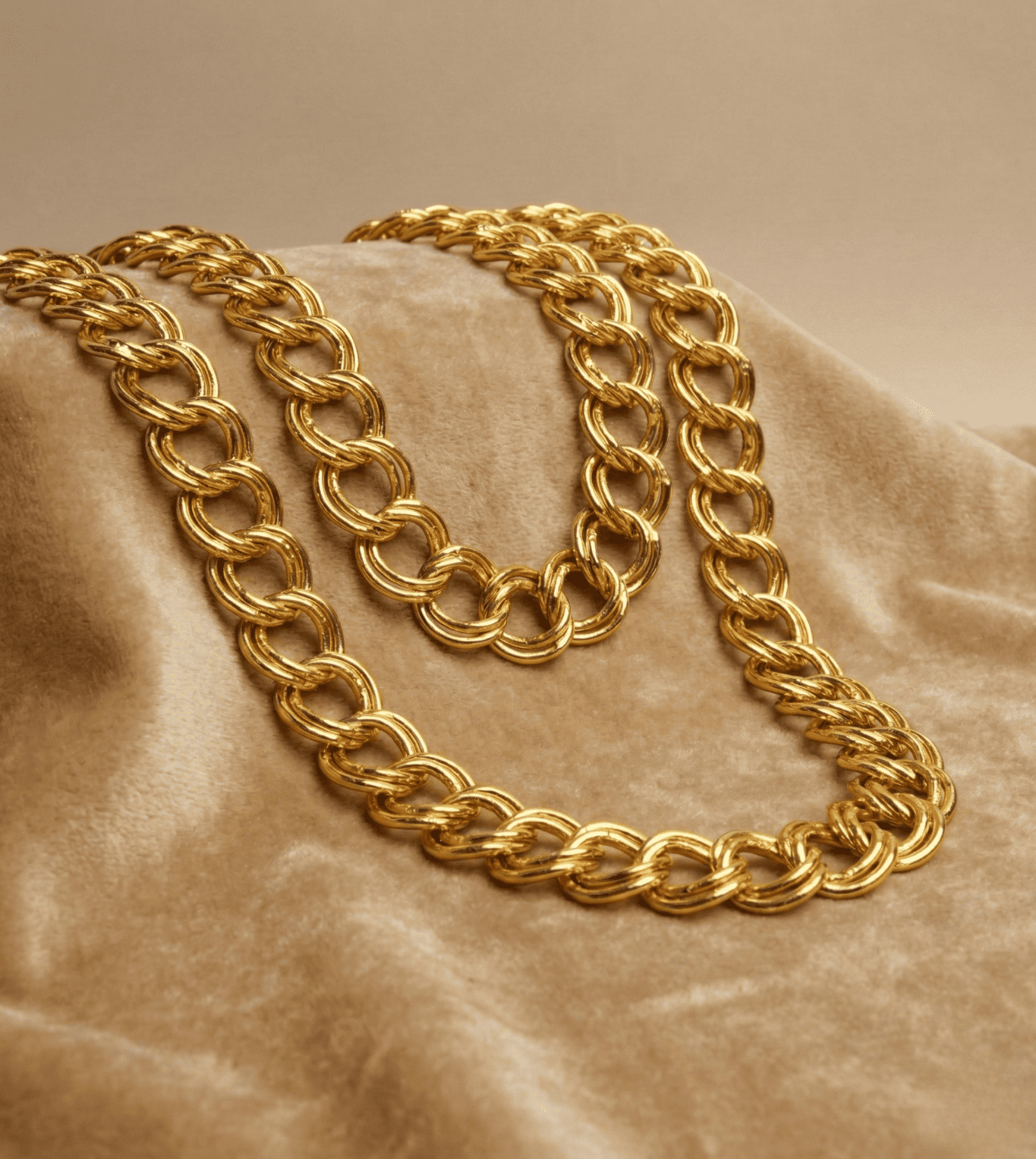 24Kt Gold Plated Nawabi Style Gents Chain
