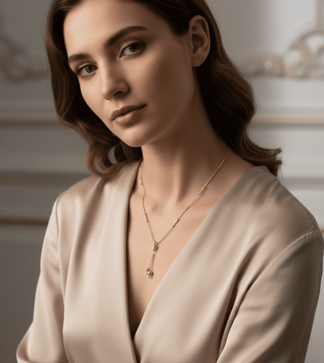 24K Gold plated T-shape loves women chain