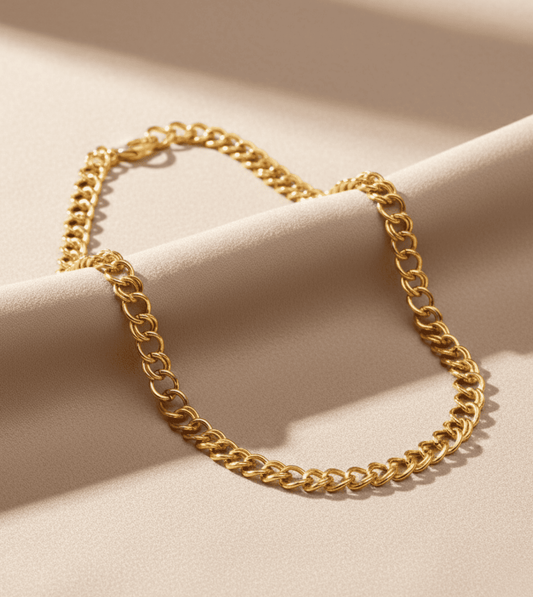 24Kt Gold Plated Heavy Divider Mens Chain