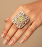 Royal Snowdrop Square Ring