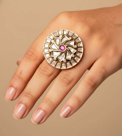 Pink Floret Artificial Ring