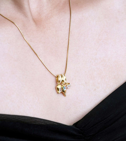 Voyage Gleaming Fringe-Tastic Pendant - 24k Gold Plated Charms & Pendants | The Jewellery Vault