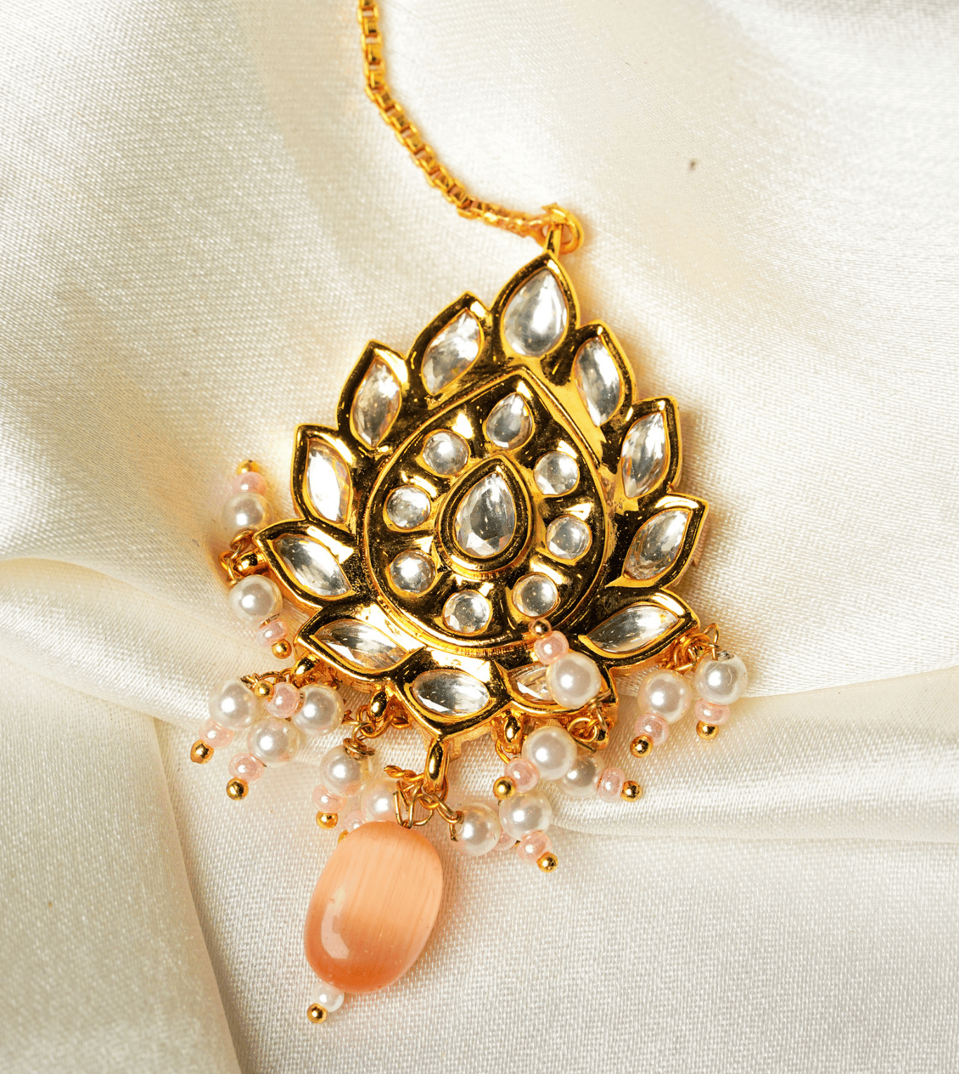 Maang Tika Unique Pearl Design