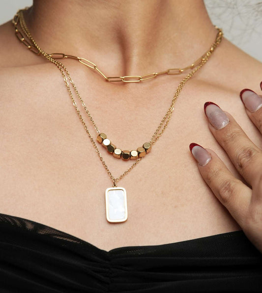 Obsidian Gold Oxidised women’s Pendant - 24k Gold Plated Charms & Pendants | The Jewellery Vault