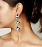 Gold Toned Shell Motif Dangler Earrings - 24k Gold Plated earring | The Jewellery Vault