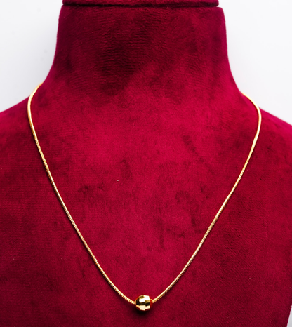 24kt Gold Plated Unique Pearl Women Chain