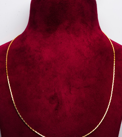 24Kt Gold Plated Trending Design Dailywear Mens Chain - 24k Gold Plated 1 Gram Gold Jewelry | The Jewellery Vault