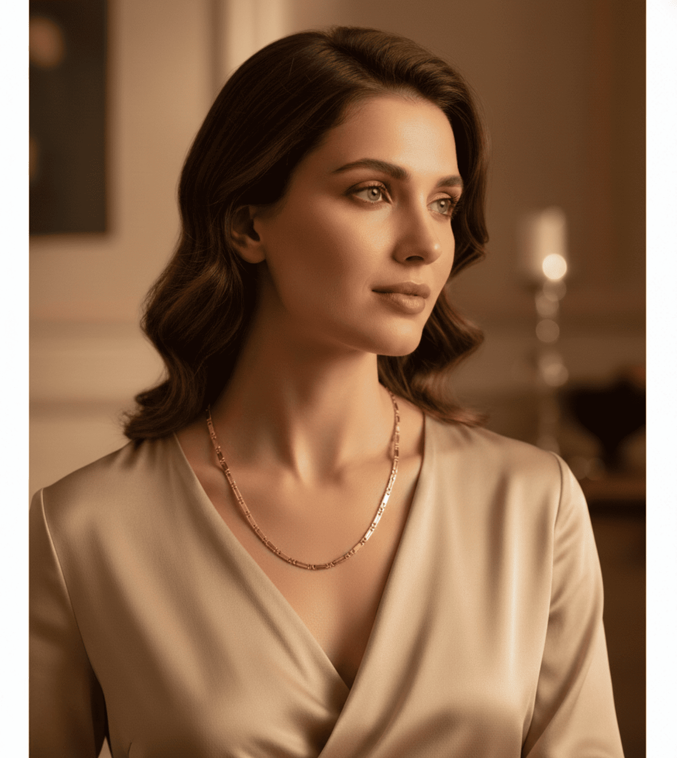 24kt Gold Plated Partywear Chain - 24k Gold Plated Designer Jewellery | The Jewellery Vault