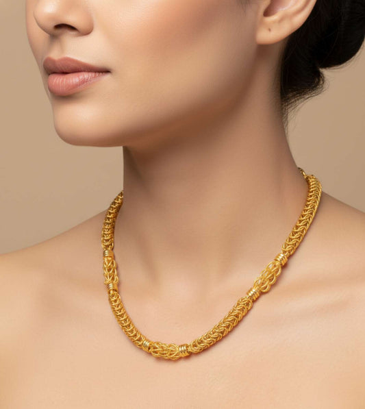 24Kt Gold Plated Heavy Snake Design Chain_20